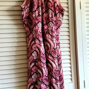 Pink paisley dress